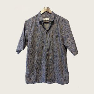 MAURO GRIFONI - Patterned short sleeve shirt - Sz 39